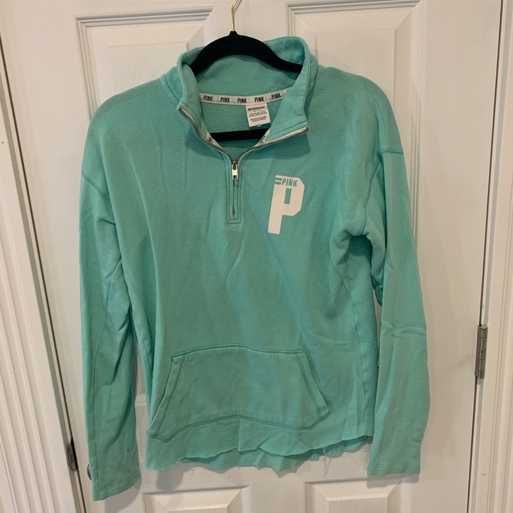Victorias Secret PINK Quarter Zip Sweatshirt